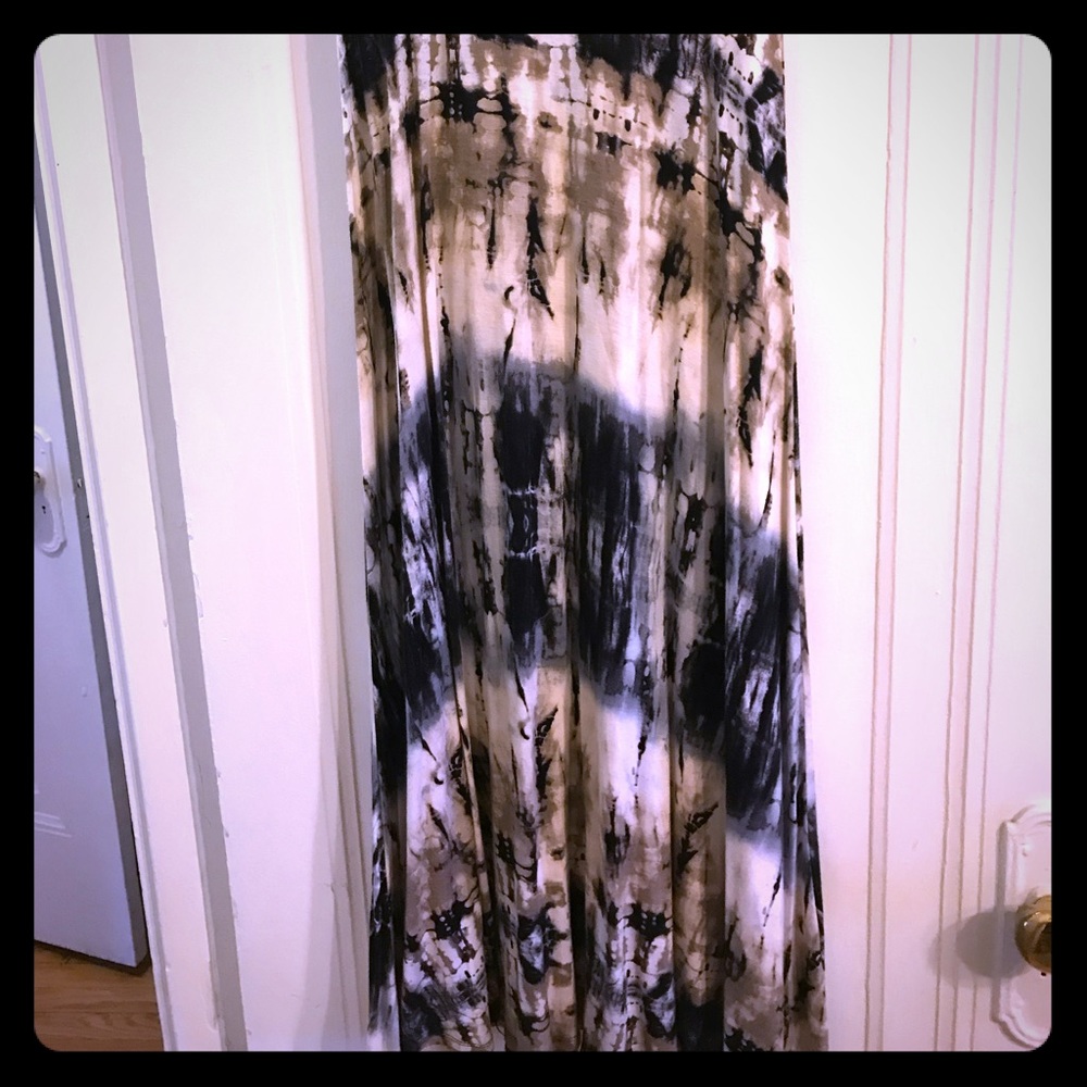 Tie dye maxi skirt